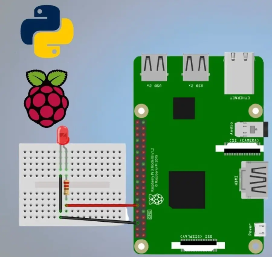 Hook up led to pi pwm dam