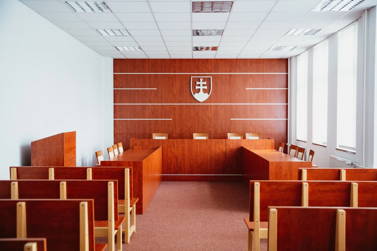 how to file small claims court USA - Meeting room at the Faculty of Law of the University of Trnava in Trnava.