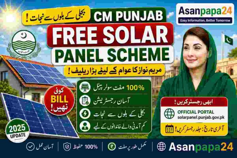 CM Punjab Free Solar Panel Scheme